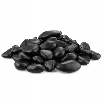 Produktbild von Aquarium Deko Steine Glaenzend 4-8 cm Schwarz 5kg