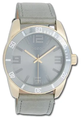 Imagen del producto de Oozoo Damenuhr, Serie Vintage, reloj de cuarzo analógico con correa de cuero, color gris, modelo D3UOC5741A
