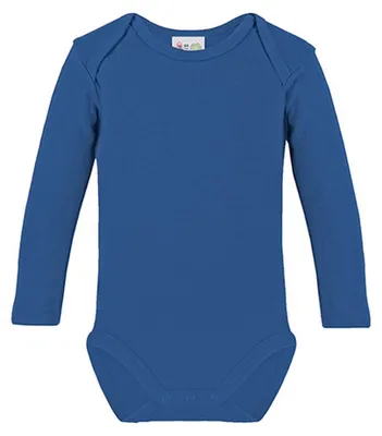 Produktbild von Link Kids Wear - "Bio" Bodysuit für Baby Langärmlig LT5816 (62) (Königsblau)