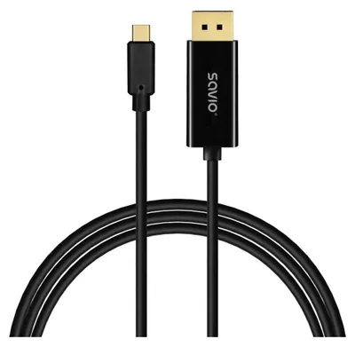 Produktbild von Savio CL-207, 2 m, USB C, 17,28 Gbit/s, Schwarz