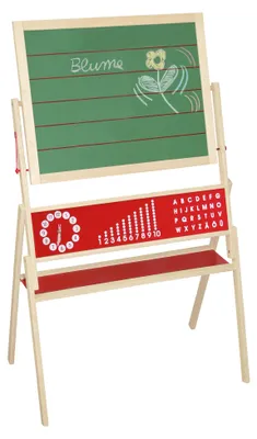 Immagine prodotto di roba lavagna, lavagna girevole, lavagna per scrivere foderata, lavagna da disegno magnetica, lavagna per bambini in legno, naturale