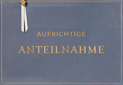 Produktbild von Trauer  Beileid  Kondolenz  Unverpackt  Beileidskarte im Format 115x17