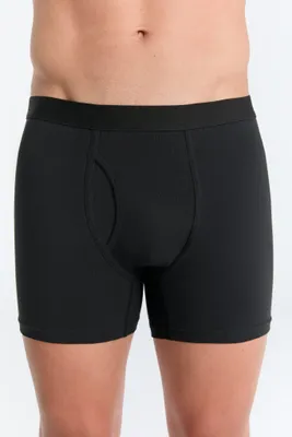 Produktbild von Bio-Baumwoll-Herren Boxershorts mit Eingriff