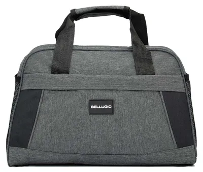Imagen del producto de Maletín de nailon Bellugio, color gris oscuro
