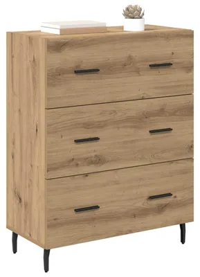 Zdjęcie produktu dla vidaXL Kredens dębowy Artisan 69,5 x 34 x 90 cm drewno kompozytowe i żelazo