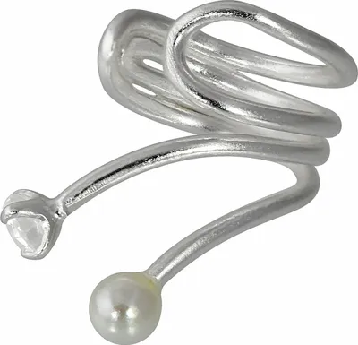 Produktbild von SilberDream Ohrklemme Damen Silber oval Ear Cuff Zirkonia Ohrringe SDO8877J
