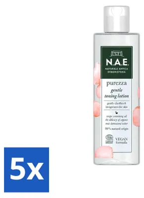 Productafbeelding van 5 x N.A.E. Tonic Lotion - Reinigend & Hydraterend - 200 ml - Voordeelverpakking - 5 stuks