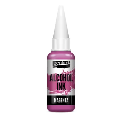 Zdjęcie produktu dla Tusz do nośników na bazie alkoholu PENTART, 20 ml, magenta