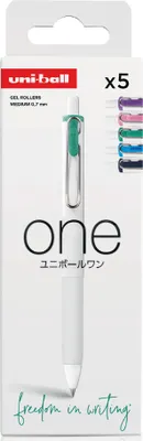 Produktbild von uni-ball Gel-Tintenroller one UMNS/07 5er Set "Electric"