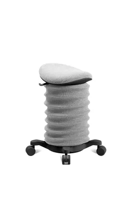 Produktbild von Topstar Sitness 4D mit Rollen grau/schwarz ergonomischer Sitzhocker, Aktivhocker gegen Rückenschmerzen