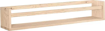 Produktbild von Astigarraga Kit Line Gewürzregal Küchenregal Wandregal Holzregal Regal mit Holzstrebe,Breite:80cm