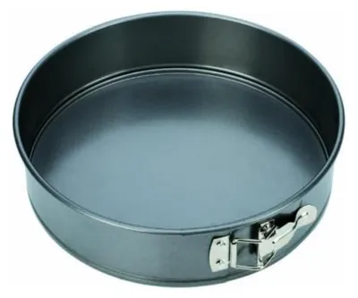 Springform 22 cm antihaftbeschichtet Kohlenstoffstahl schwarz