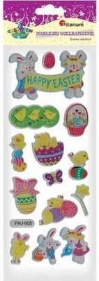Produktbild von Naklejki wypukłe Happy Easter mix 14szt