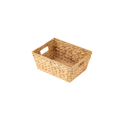Produktbild von ECHTWERK Aufbewahrungskorb aus Wasserhyazinthe, Rechteckig, 33 x 25 x 15 cm, Naturfarben, Flechtkorb