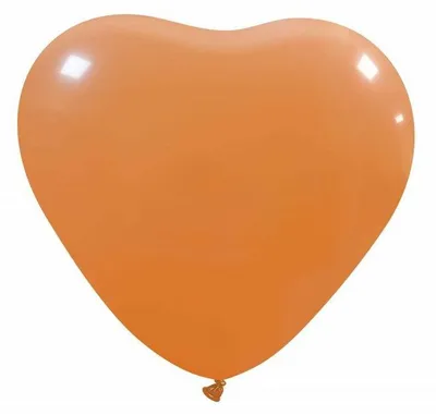 Produktbild von 10 Luftballons Herz Form in Bernstein 44cm