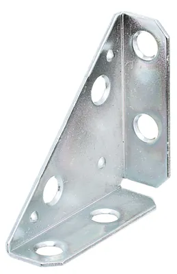 Produktbild von Alberts Eckplatte | galvanisch verzinkt, dickschichtpassiviert | 50 x 50 x 70 mm | 25er Set