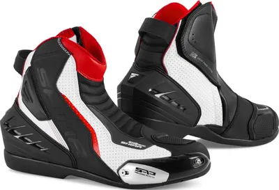 Produktbild von SHIMA SX-6 perforierte Motorrad Stiefel, schwarz/weiß/rot, 44