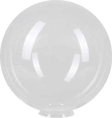Image de Verre sphérique Ø 400mm Verre de lampe Transparent Verre de remplacement Verre de luminaire rond Verre clair E27 Col 20mm