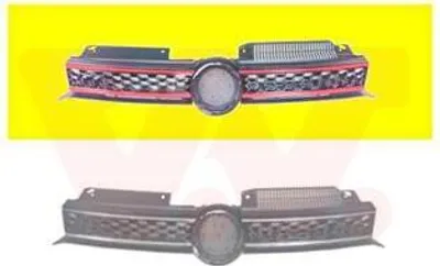 Produktbild von VAN WEZEL 5765512 Kühlergrill Frontgrill für VW GOLF VI (5K1) Schwarz