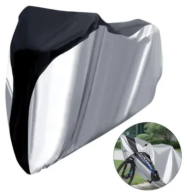 Produktbild von Fahrradabdeckung Wasserdicht Fahrradplane 210D UV Schutz mit Schlossloch windfest 190x65x98cm für MTB Rennrad E Bike Outdoor