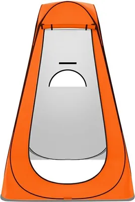 Produktbild von Duschzelt Toilettenzelt Umkleidezelt Camping Zelt Beistellzelt 150X150X190CM Orange