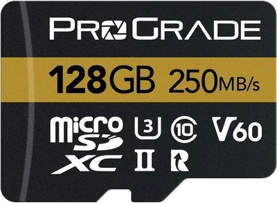 Productafbeelding van MicroSD-kaart V60 128GB - tot 250 MB/s leessnelheid, 130 MB/s schrijfsnelheid, geschikt voor SD-kaart apparaten