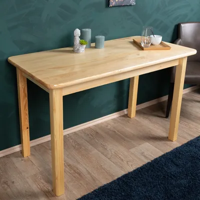 Produktbild von Esstisch Massivholz 001 (eckig) - Abmessung 75 x 120 x 60 cm (H x B x T)