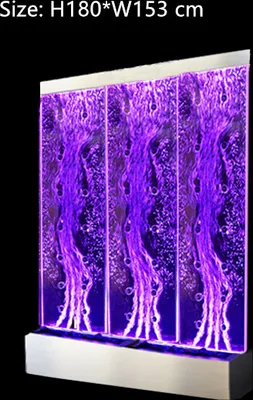 Image de Colonne Murs LED Mur d'eau Cloison d'eau Murs d'eau Panneau en acier inoxydable