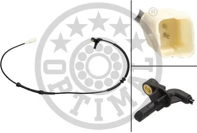 Produktbild von OPTIMAL ABS Sensor Raddrehzahl Hinten Rechts für CITROËN Berlingo / Berlingo First (MF, GJK, GFK) 06-S709