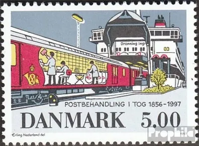 Produktbild von Briefmarken Dänemark 1997 Mi 1157 (kompl.Ausg.) gestempelt Eisenb. Postdienst