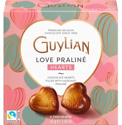 Produktbild von GuyLian Love Praliné Hearts 42g