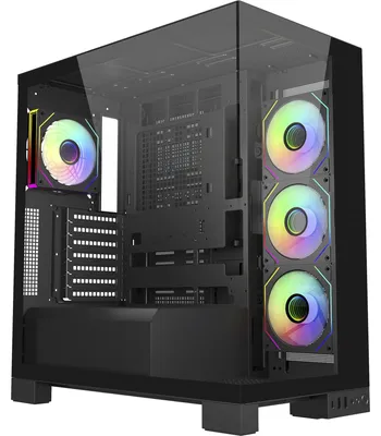 Obrázok produktu pre FSP M540-BA, Midi Tower, PC, Čierna, ATX, micro ATX, Mini-ITX, Sklo, SPCC, Hranie