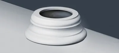 Produktbild von Orac Decor K1152 LUXXUS Sockel Stuck Säulensockel Runde Form leicht stabil weiß