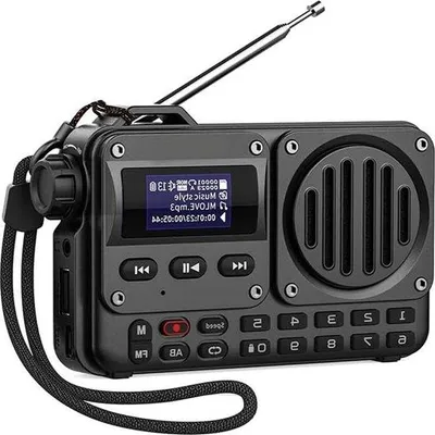 Obrázek produktu pro Přenosný Bluetooth reproduktor s LCD displejem – BT 5.0 – AUX – USB – TF karta