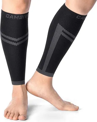 Immagine prodotto di CAMBIVO Polpaccera Compressione Uomo Donna x2, Calze Compressione Graduata, Gambaletti Compressione, Calze Elastiche Contenitive per Sport, Calcio, Corsa, Ciclismo, Circolazione Gambe, Vene Varicose
