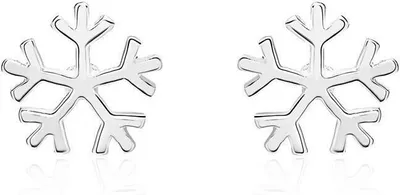 Produktbild von JEWLIX Sterlingsilber Ohrstecker Schneeflocke von JEWLIX