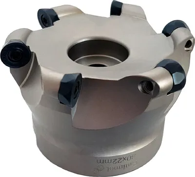 Produktbild von PAULIMOT Messerkopf Fräskopf 80 mm mit 6 Schneidplatten - Schneidplatten TiAlN-beschichtet