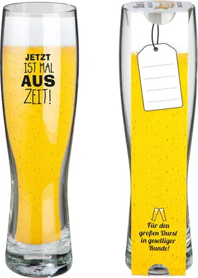 Produktbild von Gilde Glas Weizenbierglas "Auszeit" VE 6 50724