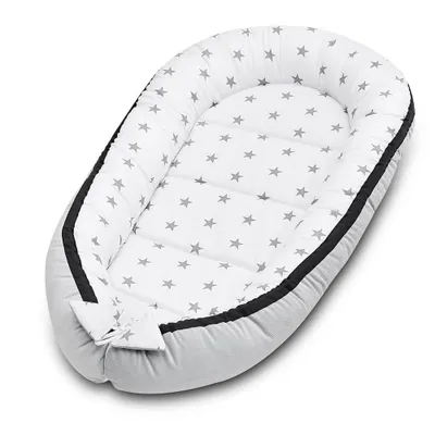 Obrázok produktu pre Bellochi Baby Nest Baby Cable Novorodenca - bavlna a polyester - certifikovaná - Baby Cuddly Nest - 90x60x12cm Nunki Star