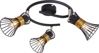 Obrázek produktu pro GLOBO 54814-3, Černá, Kov, IP20, I, E14, LED