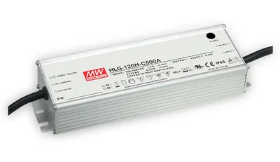 Produktbild von MEANWELL HLG-120H-C1400A, AC-DC LED-Installationsnetzteil, Metallgehäuse, IP65 151W 54-108V 1400mA CC