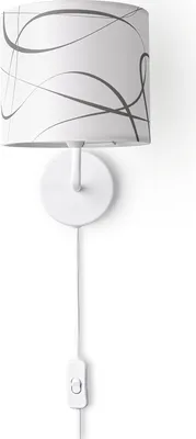 Produktbild von Tischlampe Nachttisch Stoffschirm Wandleuchte Wohnzimmer Tischleuchte Vintage