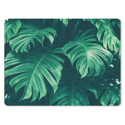 Produktbild von MuchoWow® Mauspad Mousepad Monstera - Blätter - Pflanzen - Dschungel - Natur 23x19 cm - Mousepads - Maus Mat - Pad - Mausunterlage - Schreibtischunterlage - Mauspad
