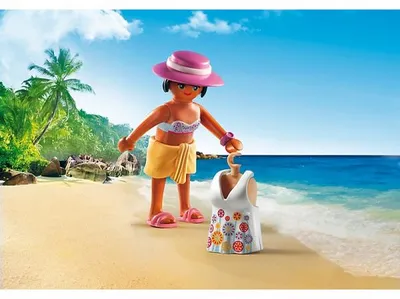 Image de PLAYMOBIL fashion girls 6886 figurine tenue de plage