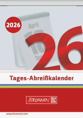 Produktbild von BRUNNEN Abreißkalender '26 Nr. 5 | 81×106 mm