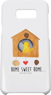 Produktbild von Mr. & Mrs. Panda Samsung Galaxy S8 plus Handyhülle  Vogelhaus Home - Weiß - Geschenk, Lustige Sprüche, Einzug, Hülle, Umzug, Haus, Vogel, Handycover, Handy, Cover