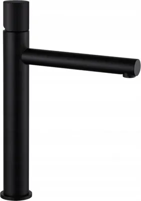 Produktbild von Mexen Elba One hohe Waschtischarmatur, Schwarz - 74111-70