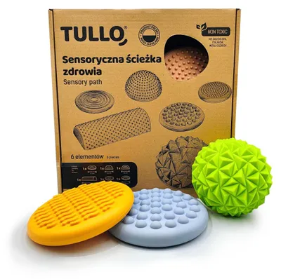 Obrázek produktu pro Tullo pastelová smyslová stezka pro děti, 6 prvků