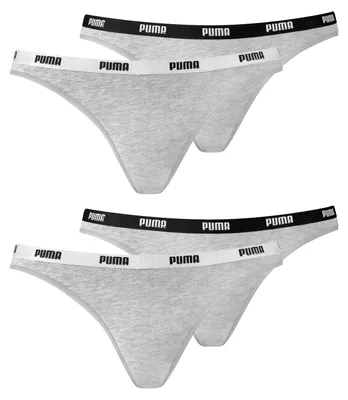 Produktbild von 4er Pack PUMA Damen Iconic Bikini Slips