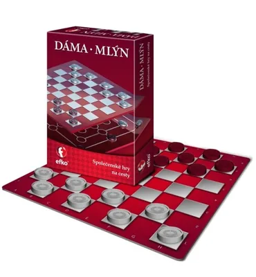 Obrázek produktu pro DÁMA a MLÝN - společenská hra na cesty
